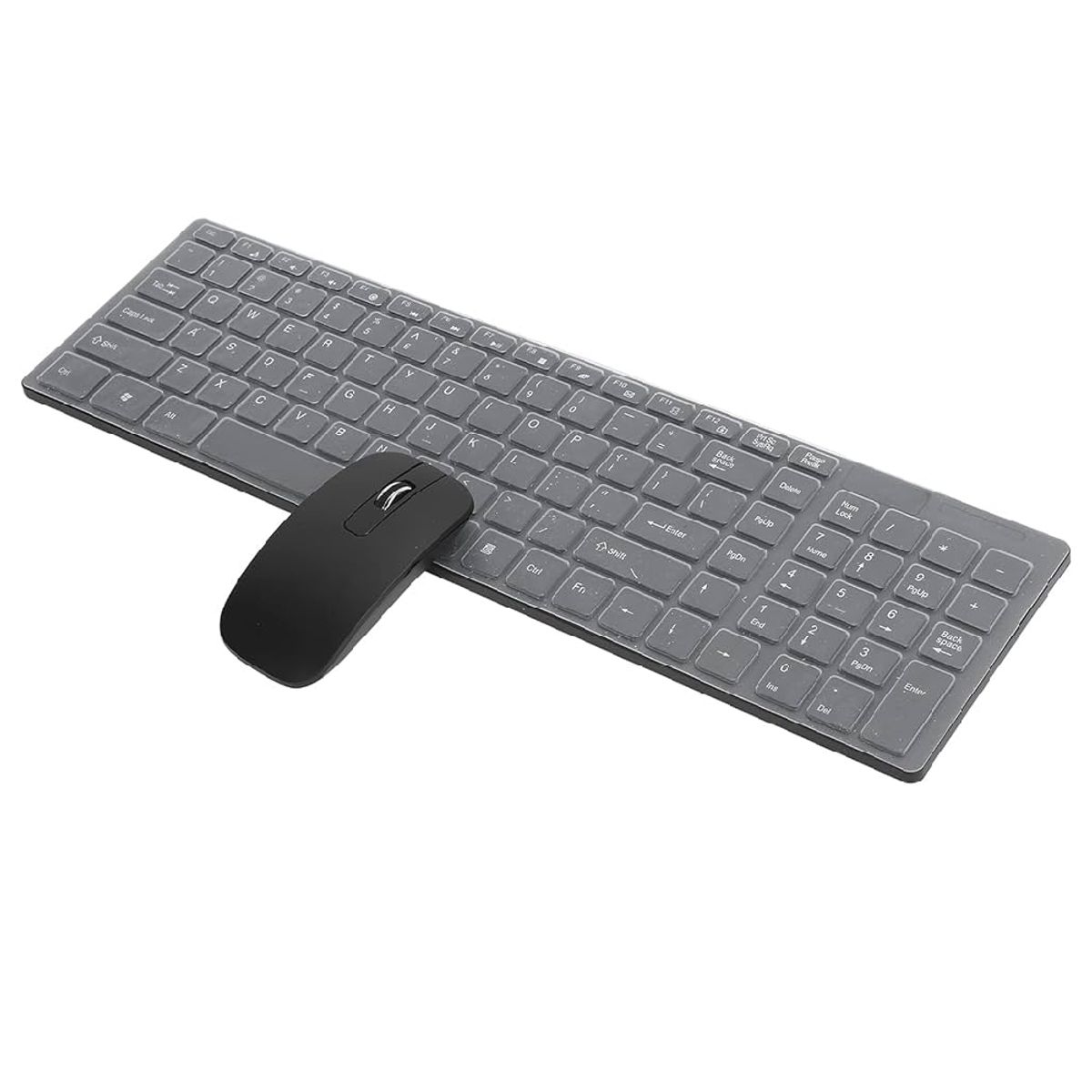 SEISA - Teclado Y Mouse Inalámbrico Para Pc Laptop Negro