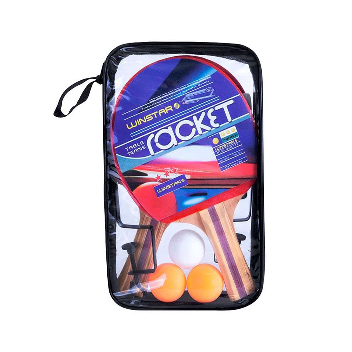 WINSTAR - SET PARA PING PONG WINSTAR 2 PALETAS 3 PELOTAS 1ESTUCHE