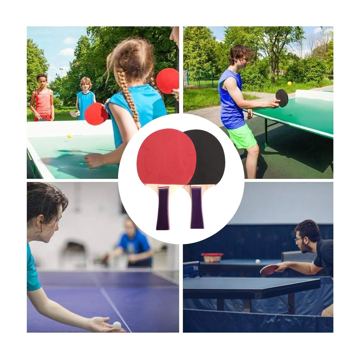 GENERICO - SET PARA PING PONG WINSTAR 2 PALETAS 3PELOTAS 2GANCHOS 1RED