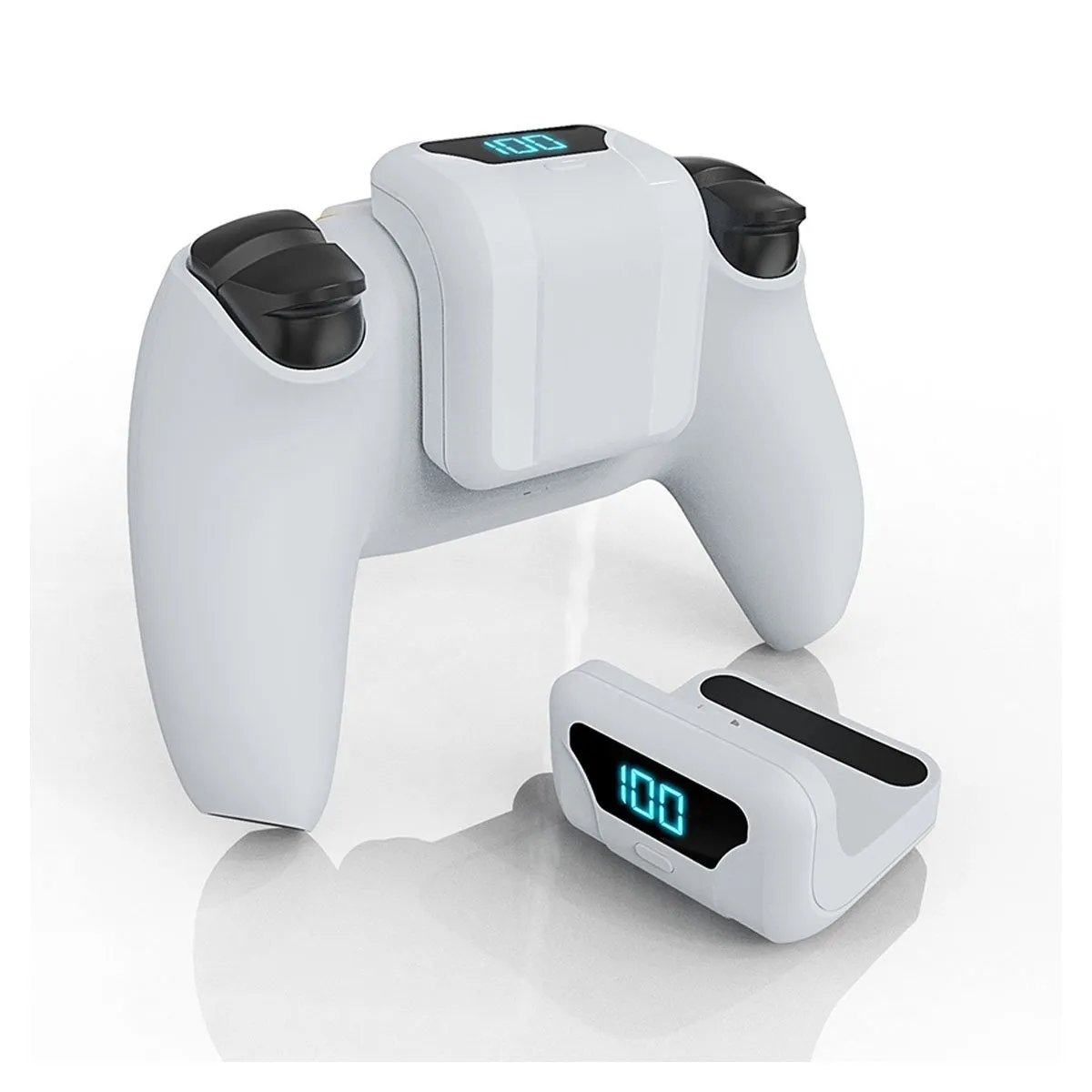 GENERICO - Bateria Para Play 5 Extendida Para Mando Con Pantalla Digital 1500 MA