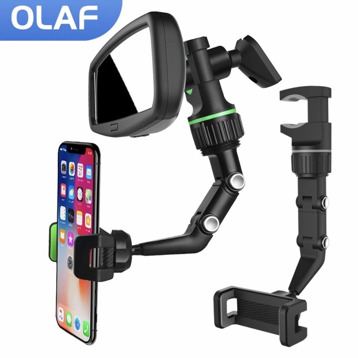 GENERICO - Soporte de Celular para Auto Multifuncional con Rotación de 360°