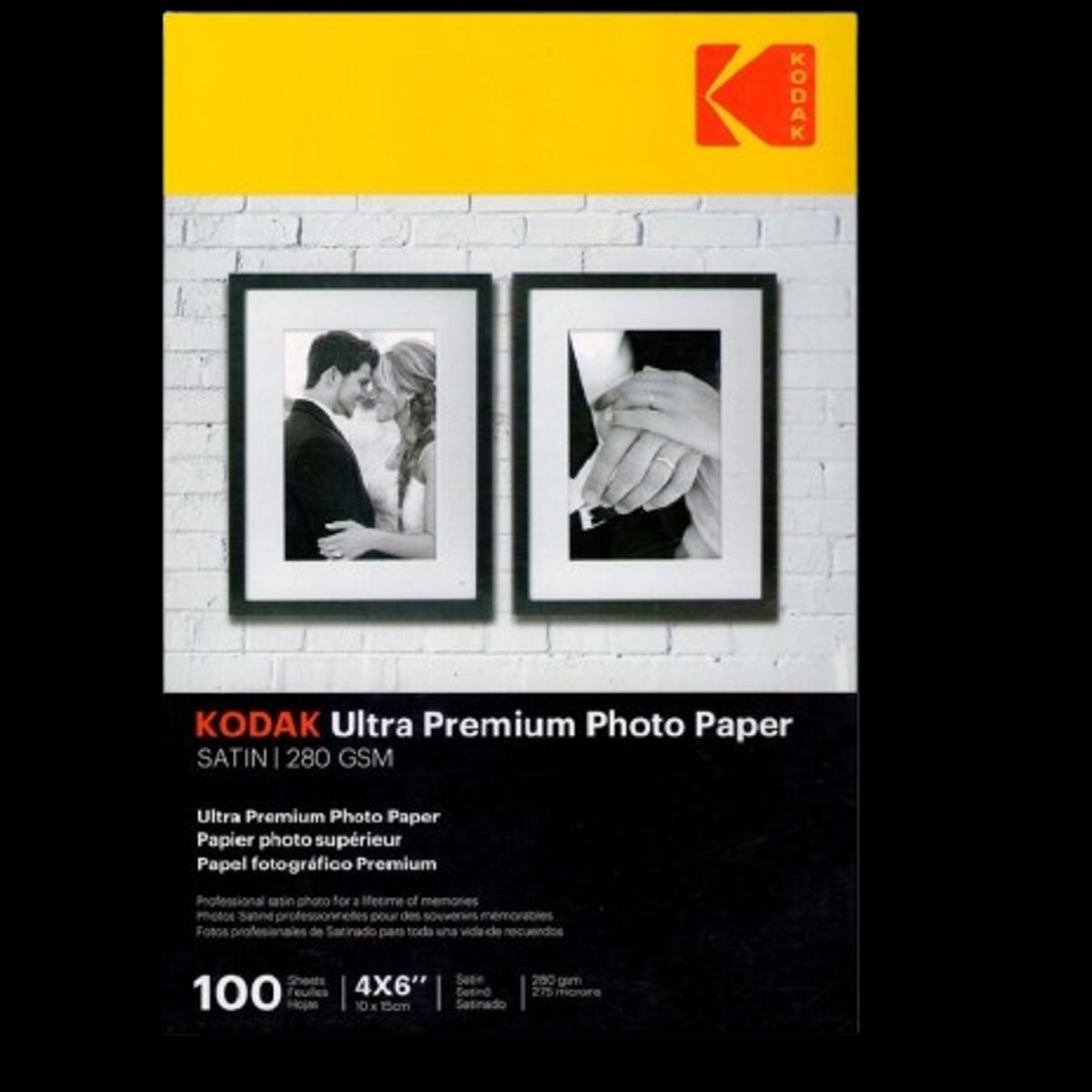 KODAK - Papel Fotografico Ultra Premium Satin 280gr Kodak 10x15cm x100uds