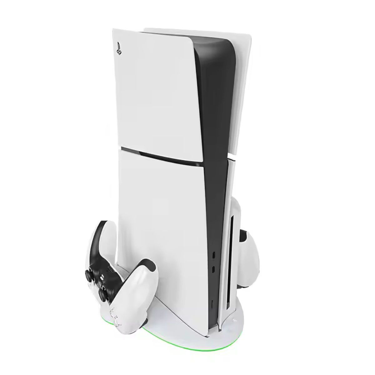 GENERICO - Cargador Base Dual Y Refrigeración Rgb Para Play 5 Ps5 Slim