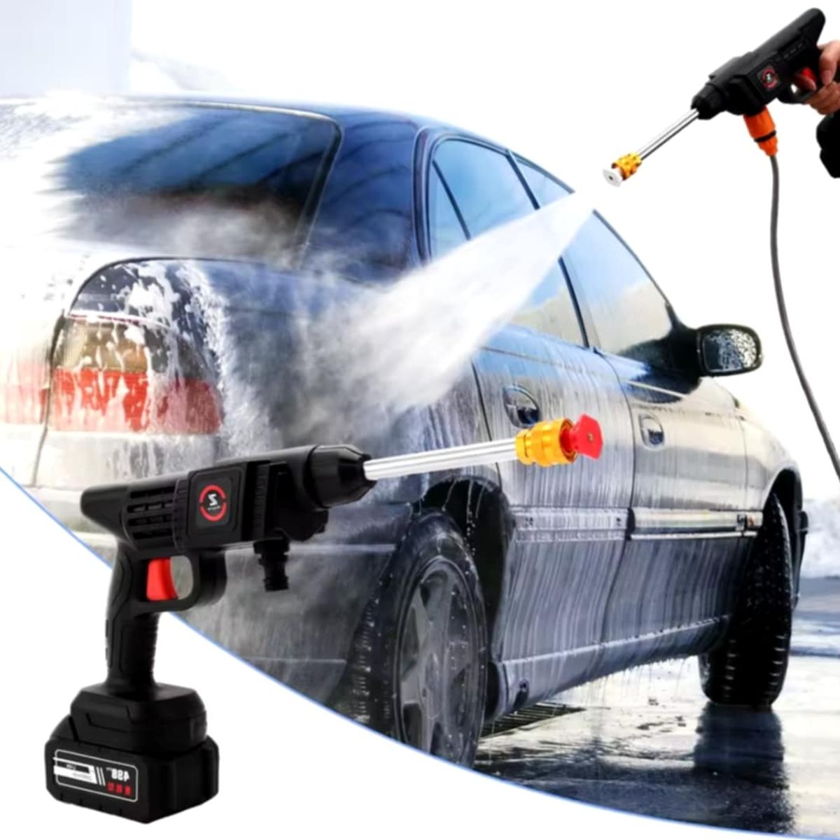 GENERICO - Pistola Hidrolavadora 120V Potente Portatil Carro Auto Moto