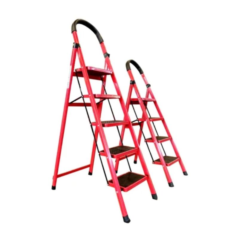 GENERICO - Escalera Tijera Plegable de 5 Escalones Multifunción Soporte Seguro
