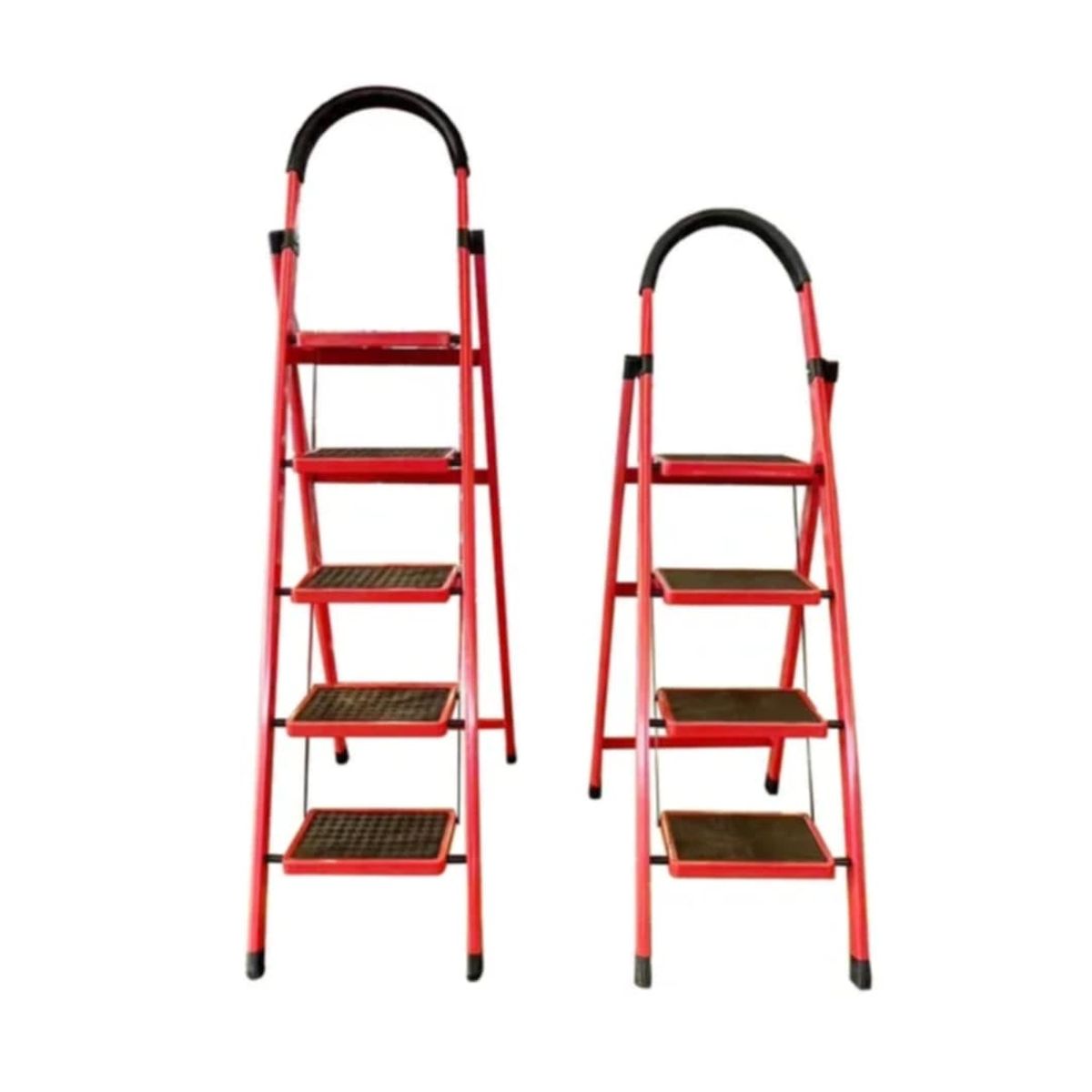 GENERICO - Escalera Tijera Plegable de 5 Escalones Multifunción Soporte Seguro