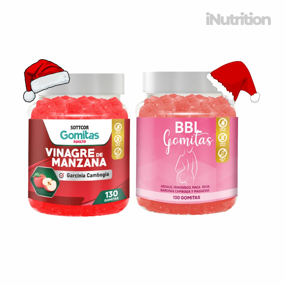 GENERICO - Vinagre de manzana y aguaje BBL en gomitas - 130 und