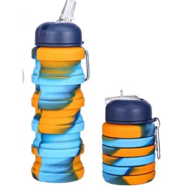 GENERICO - Botella Plegable de silicona 500ml