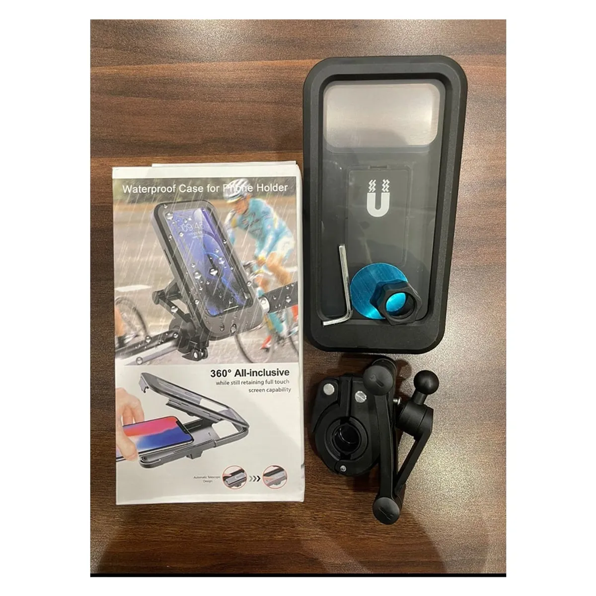 GENERICO - Funda Impermeable Para Soporte De Celular 360° De Moto y Bicicleta