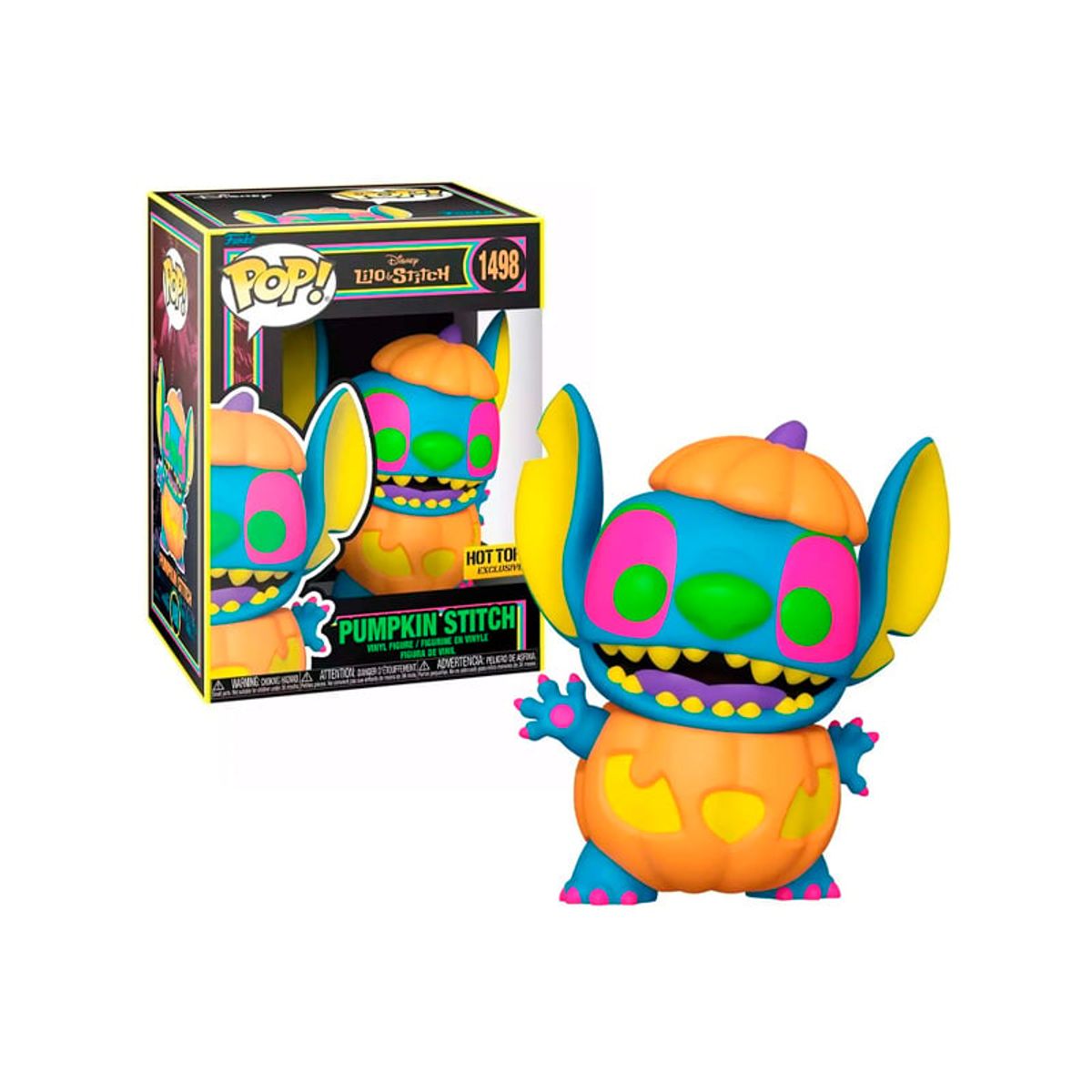 FUNKO - DISNEY PUMPKIN STITCH BLACK LIGHT FUNKO 1498
