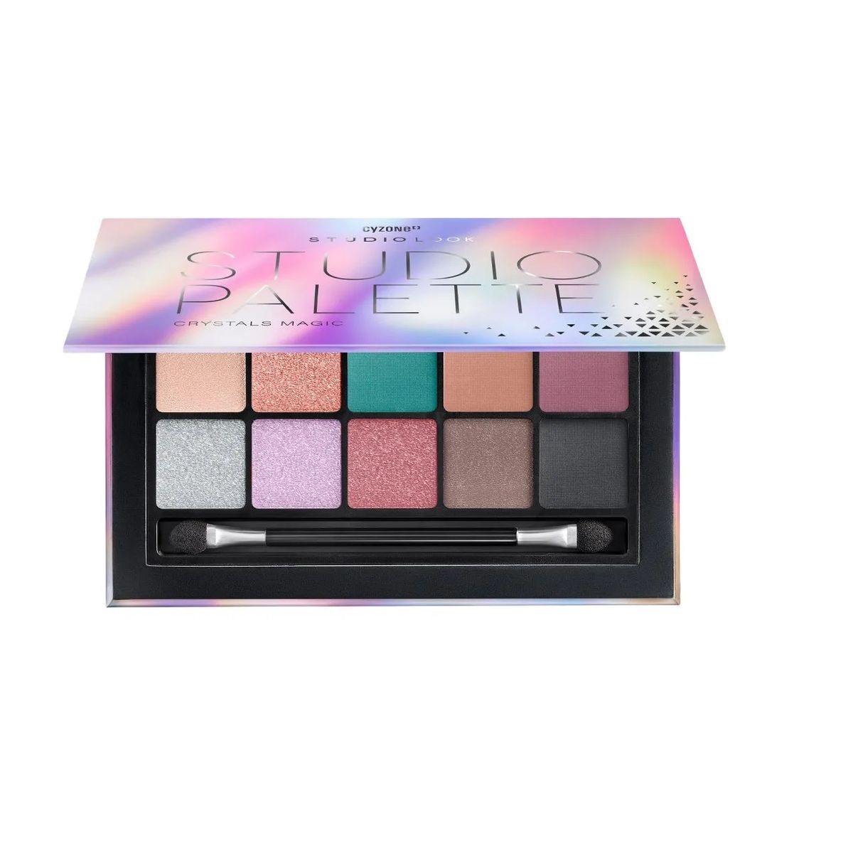 CYZONE - Paleta x 10 sombras Studio Look CRYSTALS MAGIC CYZONE