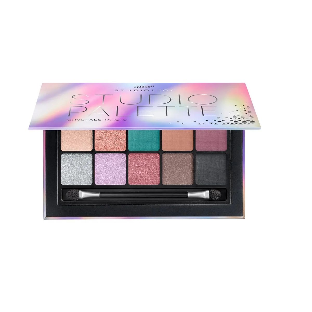 CYZONE - Paleta x 10 sombras Studio Look CRYSTALS MAGIC CYZONE