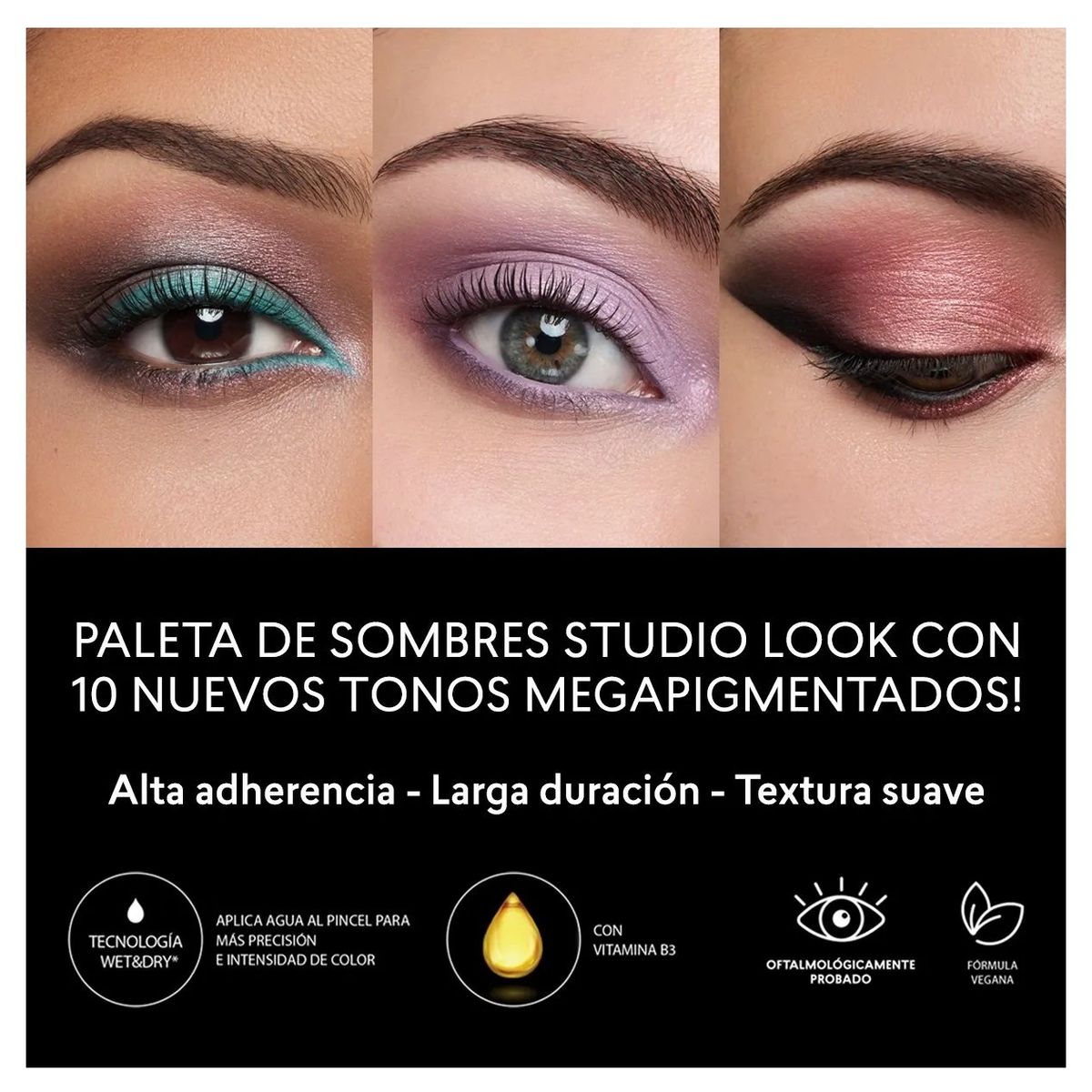 CYZONE - Paleta x 10 sombras Studio Look CRYSTALS MAGIC CYZONE