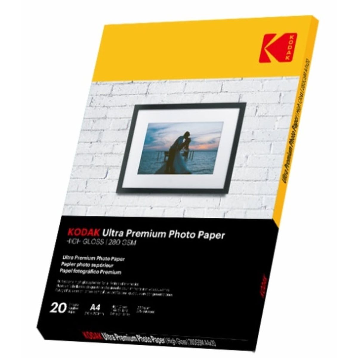 KODAK - Papel Fotografico Kodak Ultra Premium Gloss 280gsm A4 x 20uds