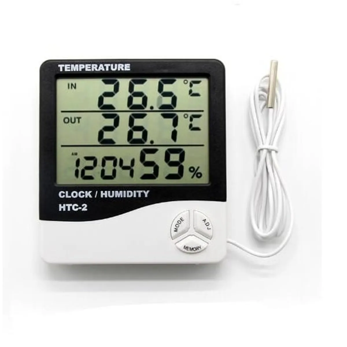 Termohigrometro Digital temphumedadreloj Htc-2 - Sonda, marca GENERICO - Foto Principal