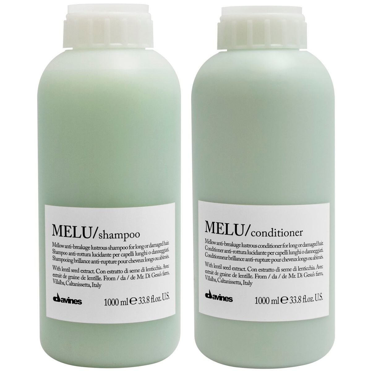 DAVINES - Shampoo Anti-rotura 1000ml + Acondicionador Davines Melu