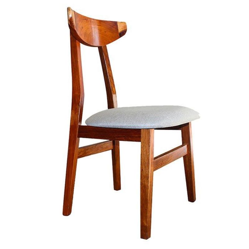 HOGAR & SPACIOS - HYS COMEDOR 6 SILLAS KENYA MARRON CLARO