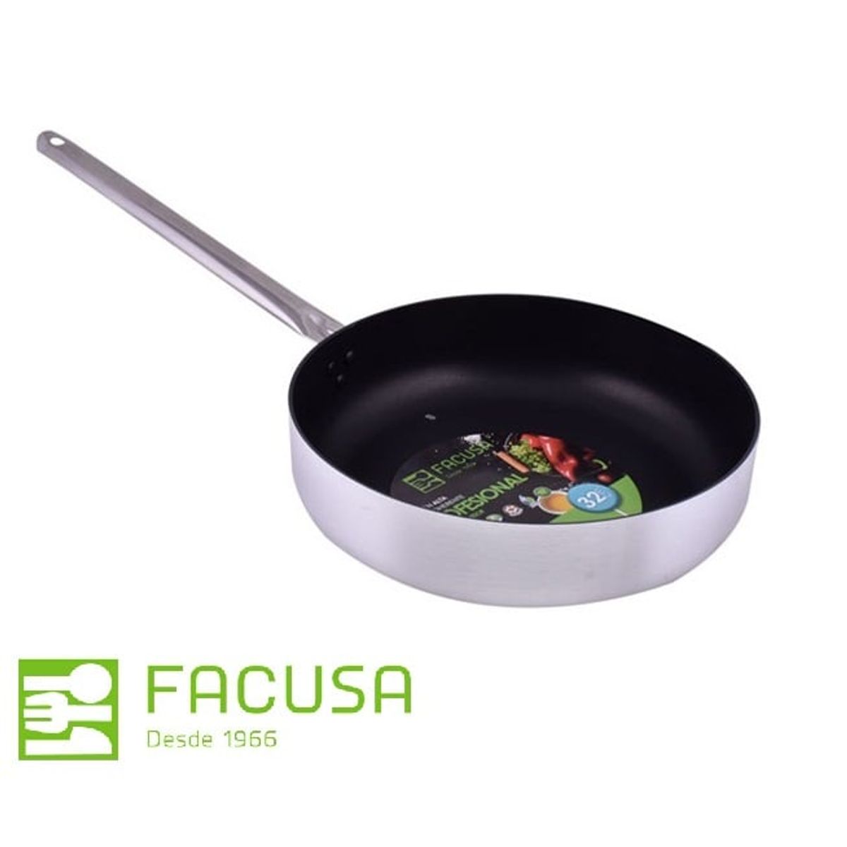 FACUSA - Sarten Profesional Facusa 32 cm con Antihaderente