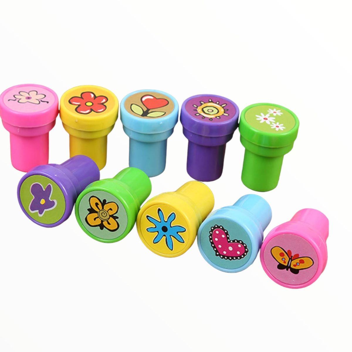 GENERICO - Set 10 sellos flores