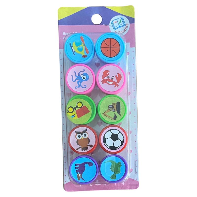 GENERICO - Set 10 sellos dibujos 3