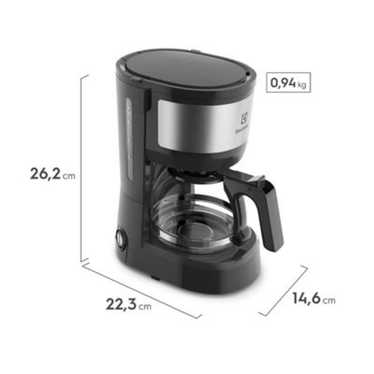 ELECTROLUX - Cafetera Eléctrica Electrolux ECM10 Negro