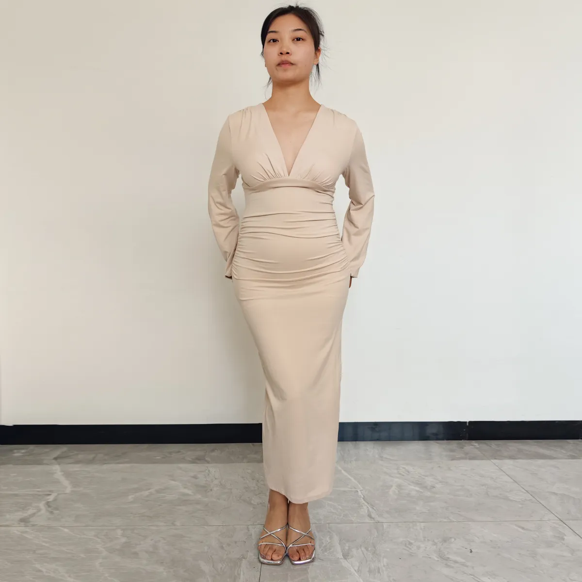 RINODERINA - Vestido Largo Elegante Moda Mujer