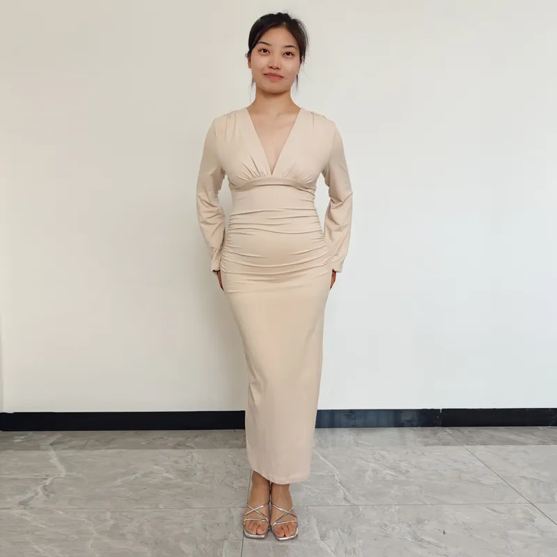 RINODERINA - Vestido Largo Elegante Moda Mujer