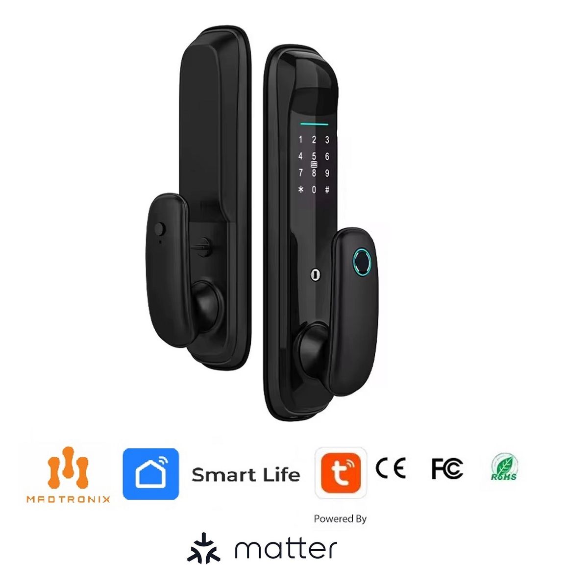 MADTRONIX - Cerradura Inteligente Smart Chapa Digital  6 modos apertura - 801