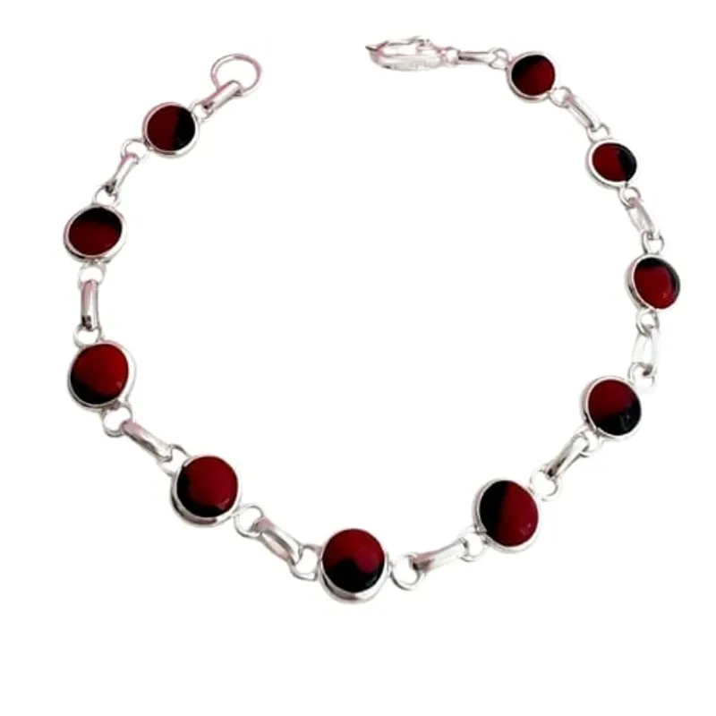 GENERICO - Pulsera Plata 950 Huayruros Mujer
