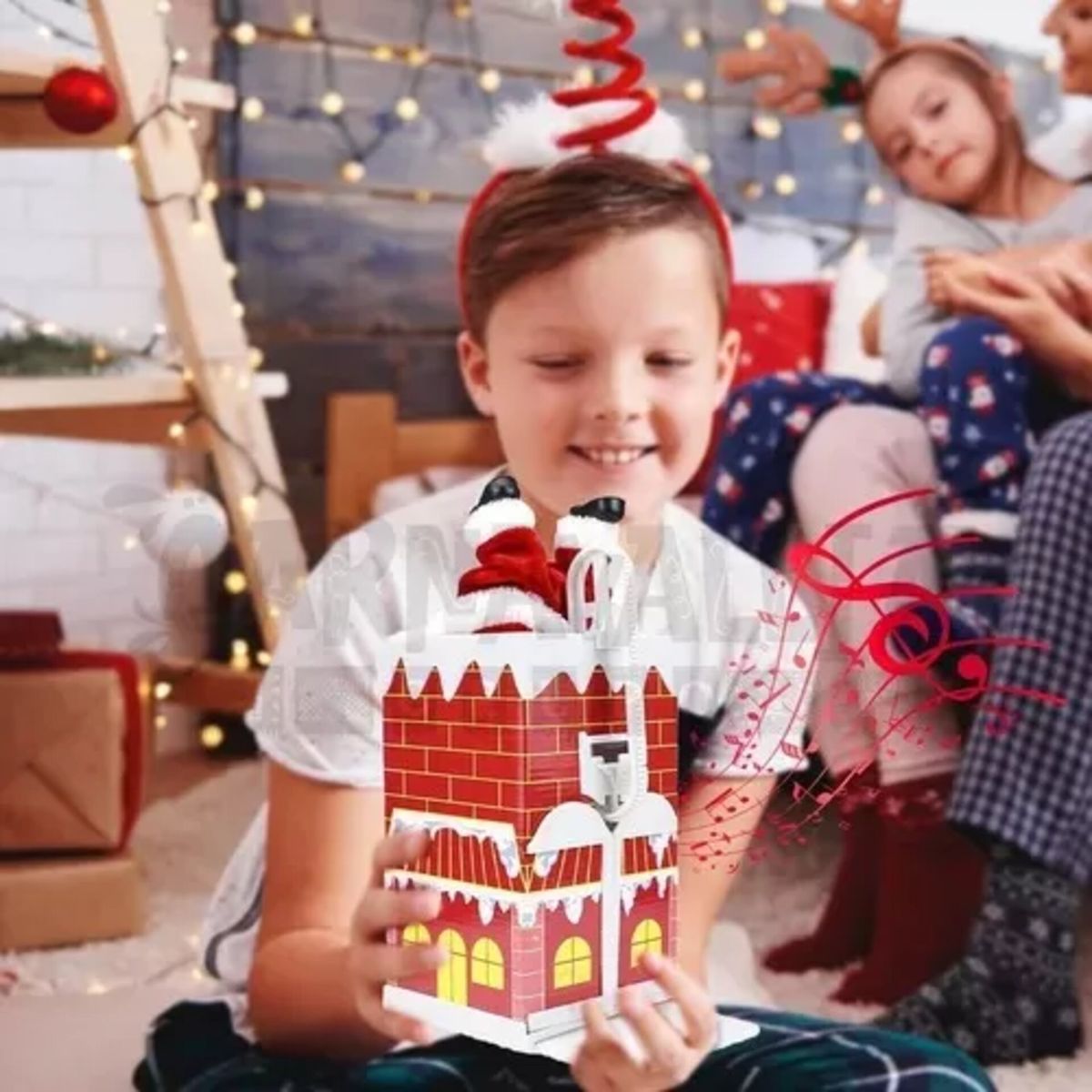 GENERICO - Trepador Papá Noel de Chimenea Navideño