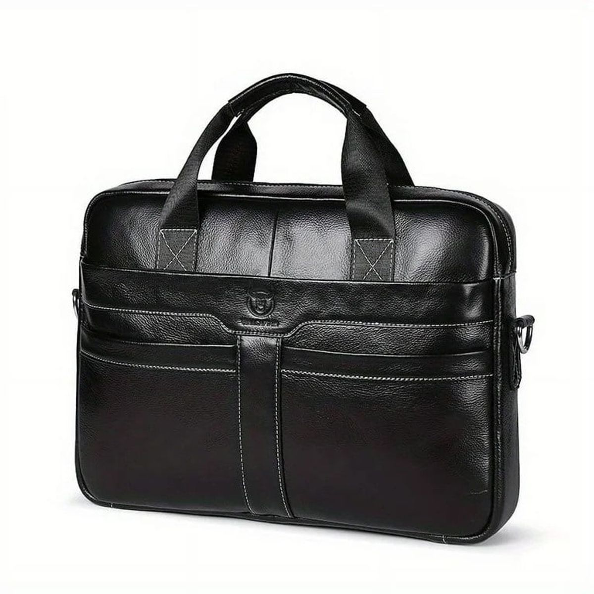 BULLCAPTAIN - BullCaptain - Maletín de Cuero GWB-053-BK - Negro