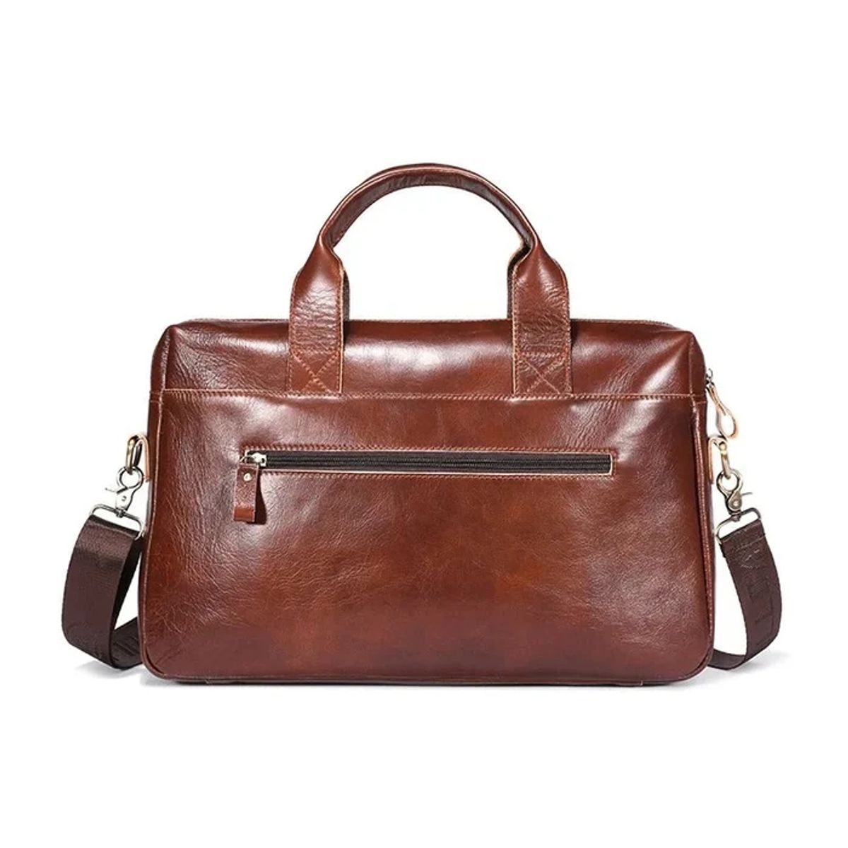 BULLCAPTAIN - BullCaptain - Maletín de Cuero GWB-056-CF - Marrón