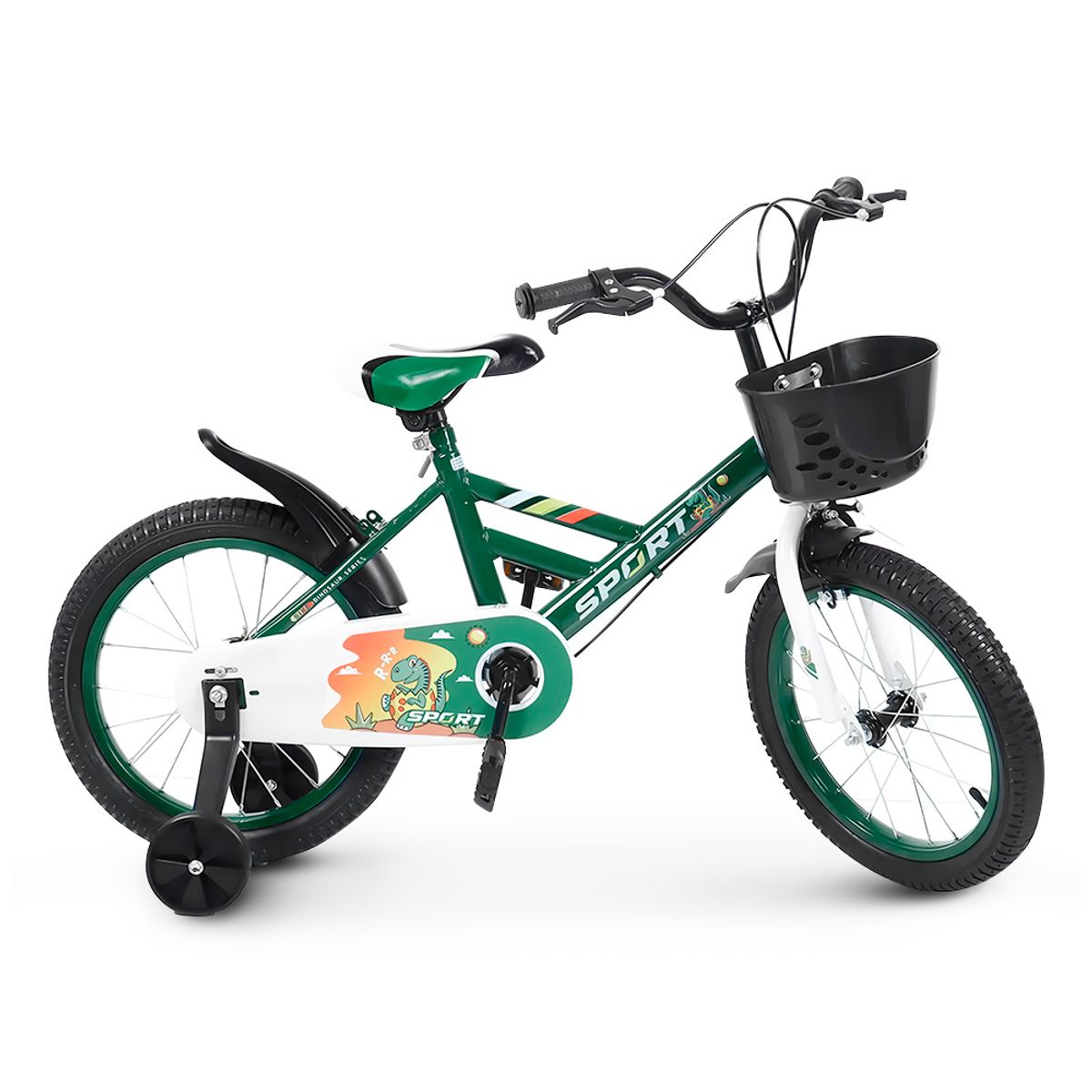 KELLER - Bicicleta para Niños con Canasta Aro N° 12 Verde A41