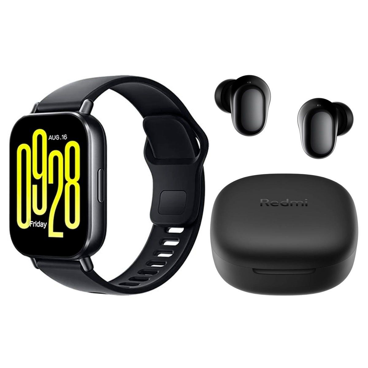 XIAOMI - Reloj Xiaomi Redmi Watch 5 Active + Redmi Buds 6 Play Negro