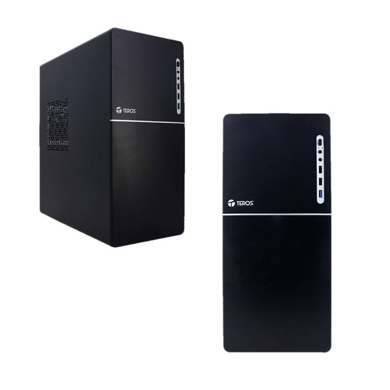 TEROS - Case TEROS TE-1038S Factor de forma ATX 250W USB 3.0 2.0 audio negro