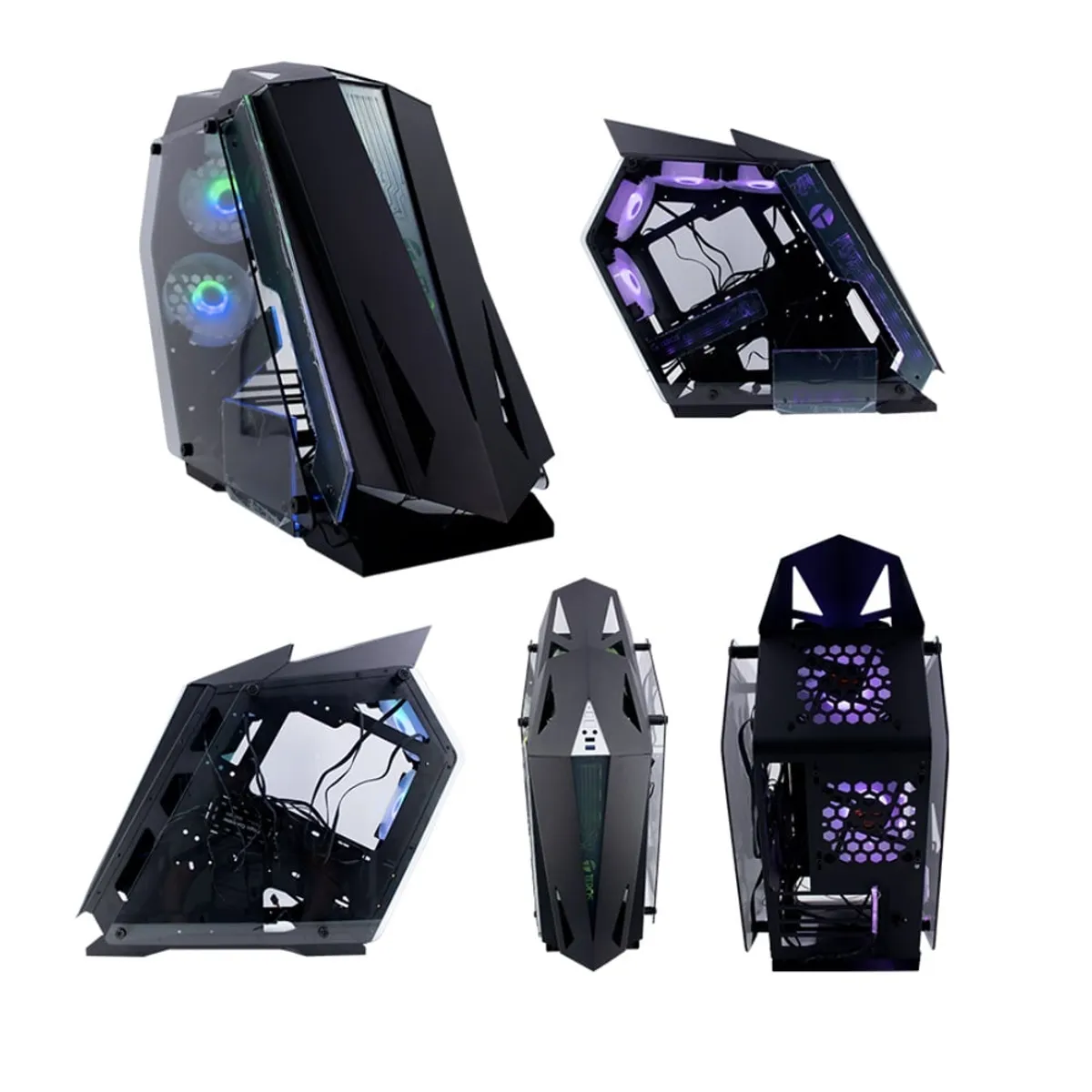 TEROS - Case TEROS TE-1314G Mid Tower USB 3.0 2.0 audio ventilador ARGB negro