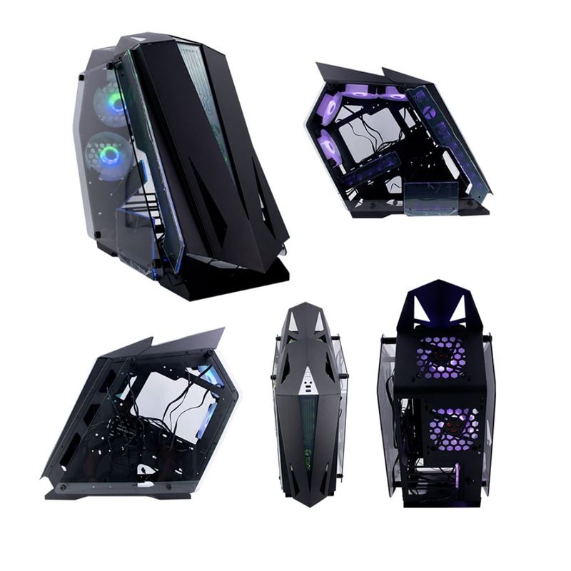 TEROS - Case TEROS TE-1314G Mid Tower USB 3.0 2.0 audio ventilador ARGB negro