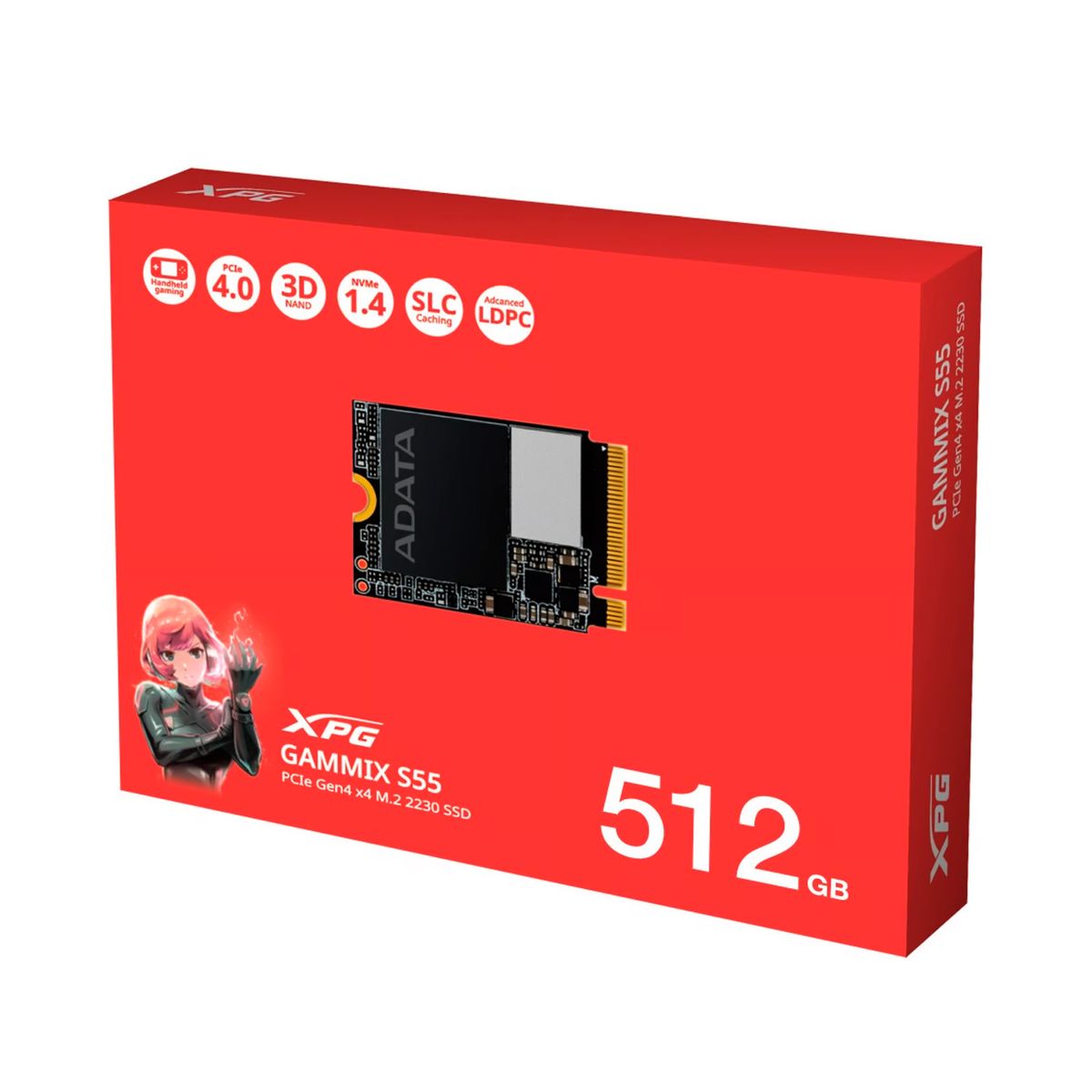 ADATA - UNIDAD DE ESTADO SOLIDO ADATA S55 M2 2512GB PN SGAMMIXS55-512G-C