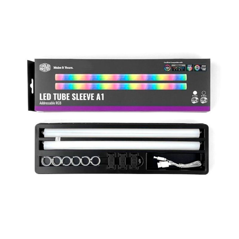 COOLER MASTER - FUNDA PARA TUBO LEDCOOLER MASTER A1-12MM ARGB PN MFX-ATHN-12NNN-R1