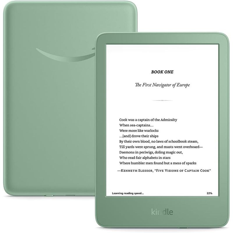 AMAZON - Amazon Kindle 2024 - 6" Tamaño de la pantalla, 16GB - Matcha