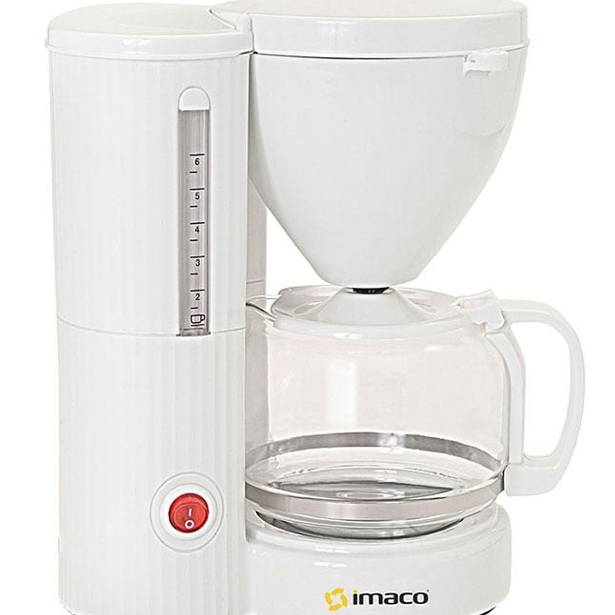 IMACO - Cafetera de 6-8 Tazas Imaco ICM608 Blanca