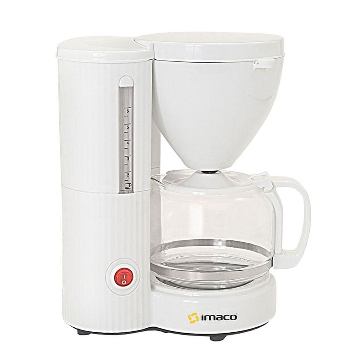 IMACO - Cafetera de 6-8 Tazas Imaco ICM608 Blanca
