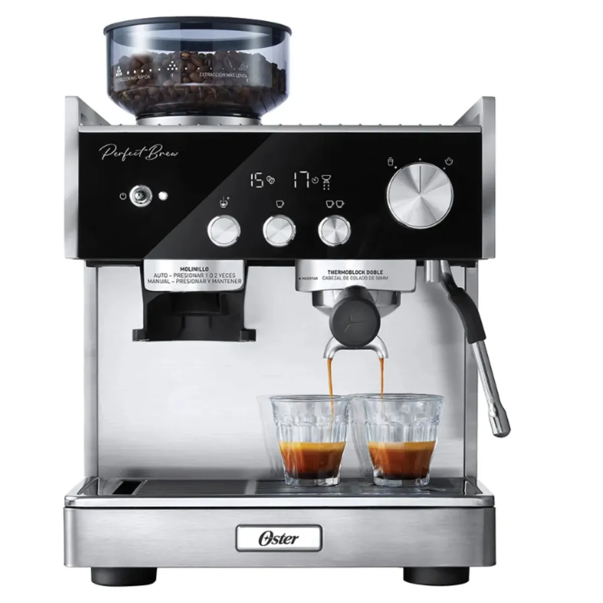 OSTER - Cafetera Oster®para Espresso Perfect Brew BVSTEM7400 053