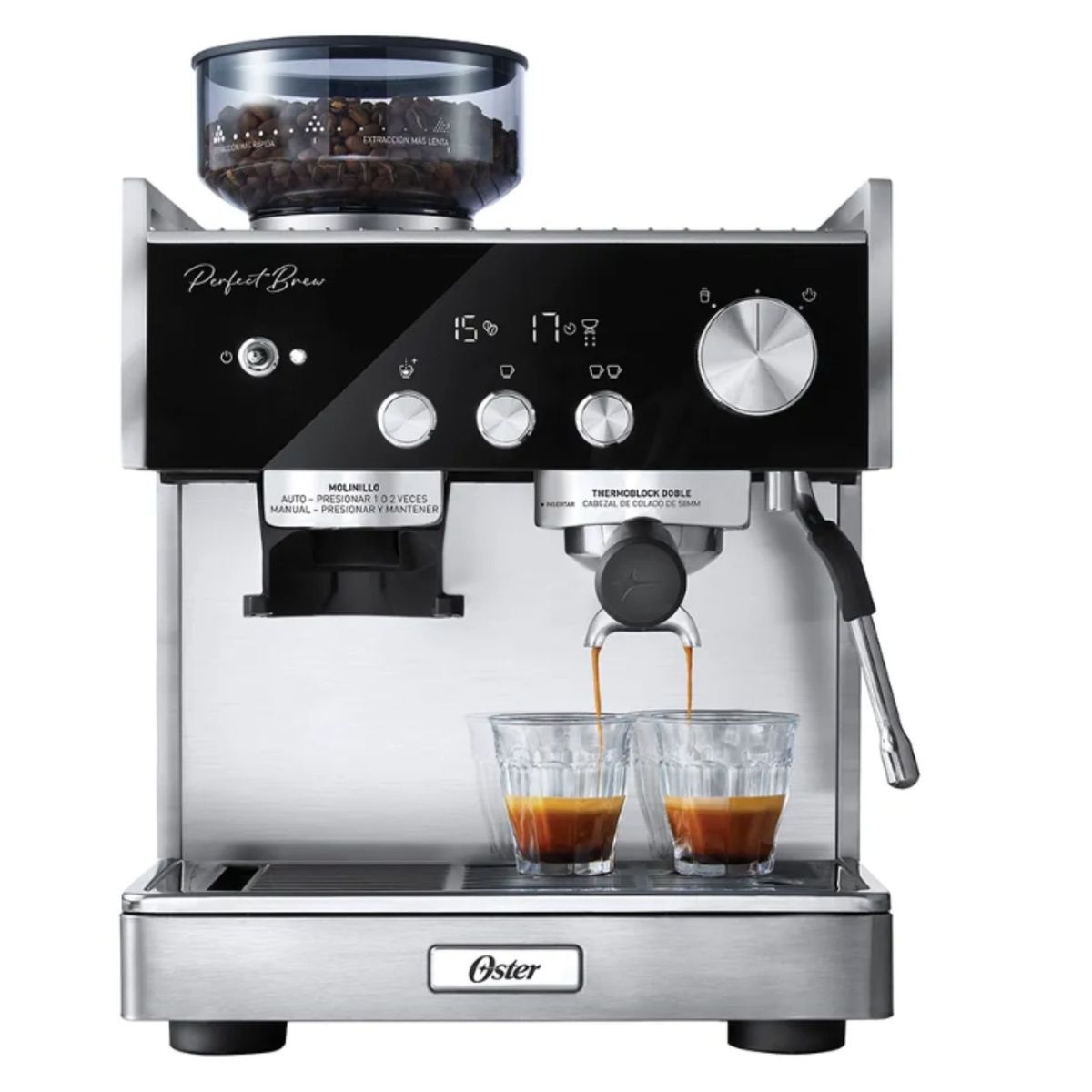 OSTER - Cafetera Oster®para Espresso Perfect Brew BVSTEM7400 053