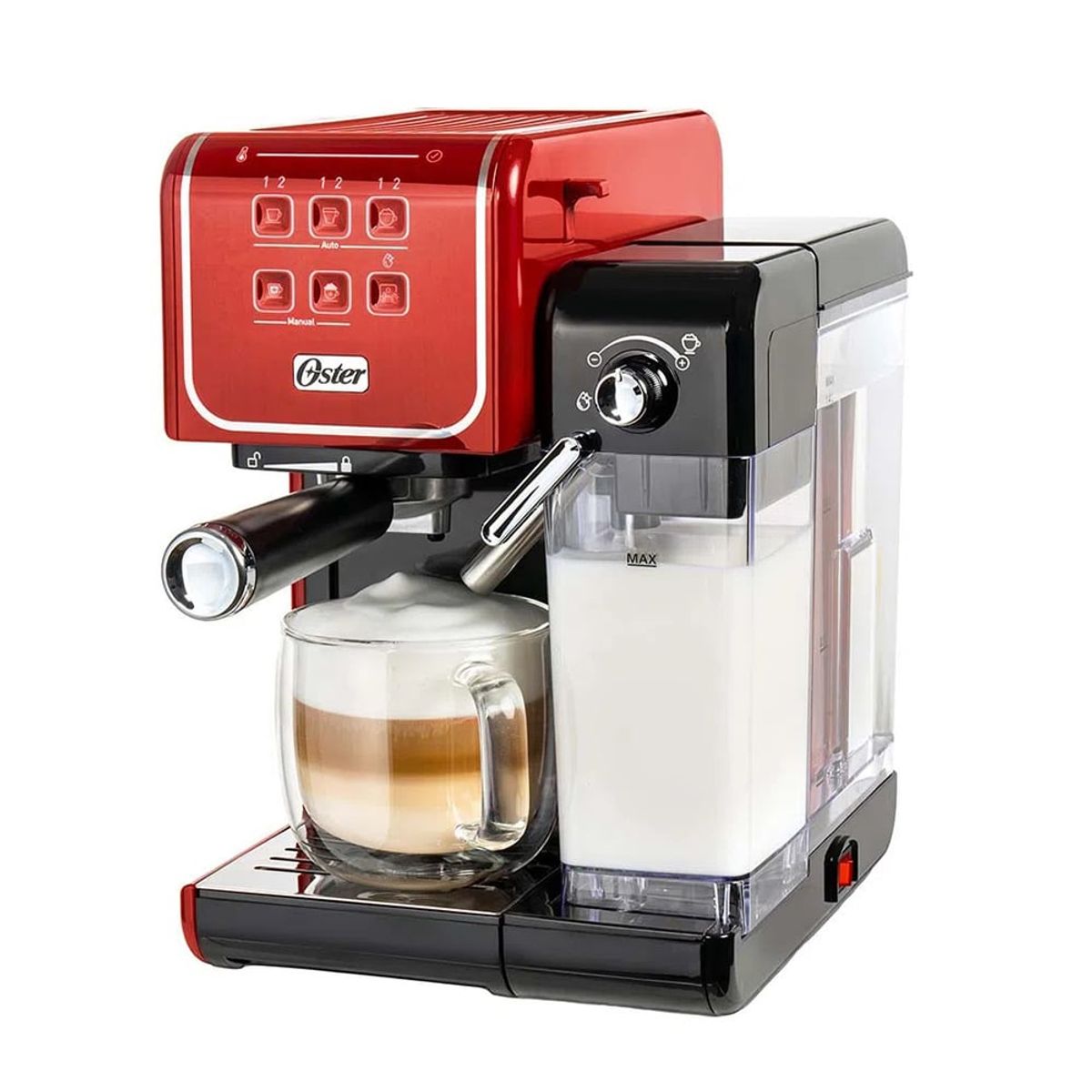 OSTER - Cafetera Oster® PrimaLatte touch BVSTEM6801R RED