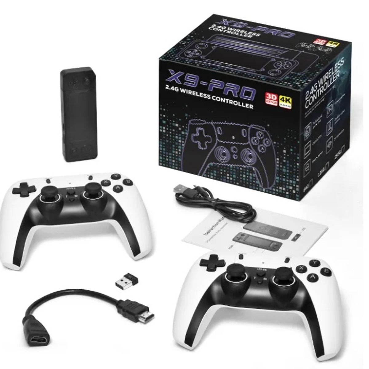 OEM - CONSOLA DE VIDEOJUEGOS X9 PRO 128GB MANDOS RECARGABLES