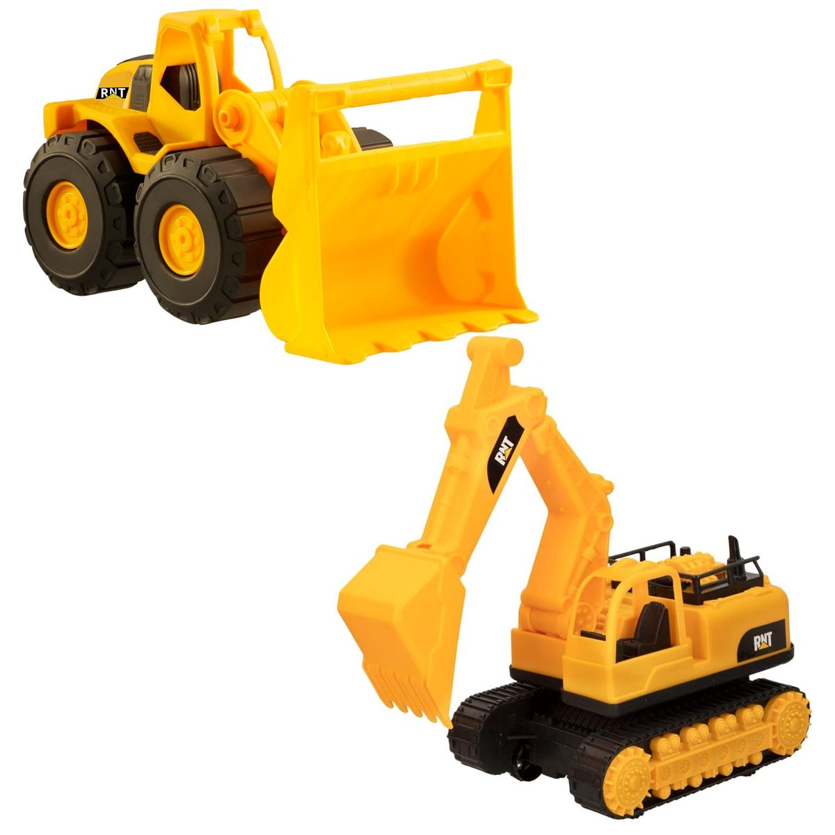 GENERICO - Juguete maquinarias pesadas retroescavadora cargador frontal