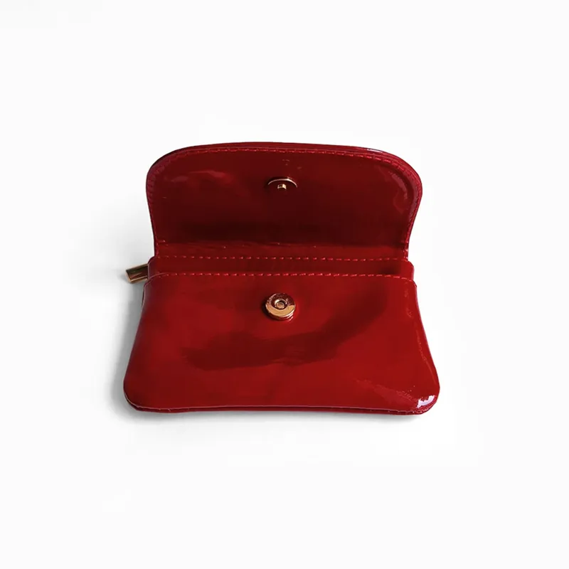 IRISABA - MONEDERO DE CUERO IRISABA PARA MUJER SERENA ROJO