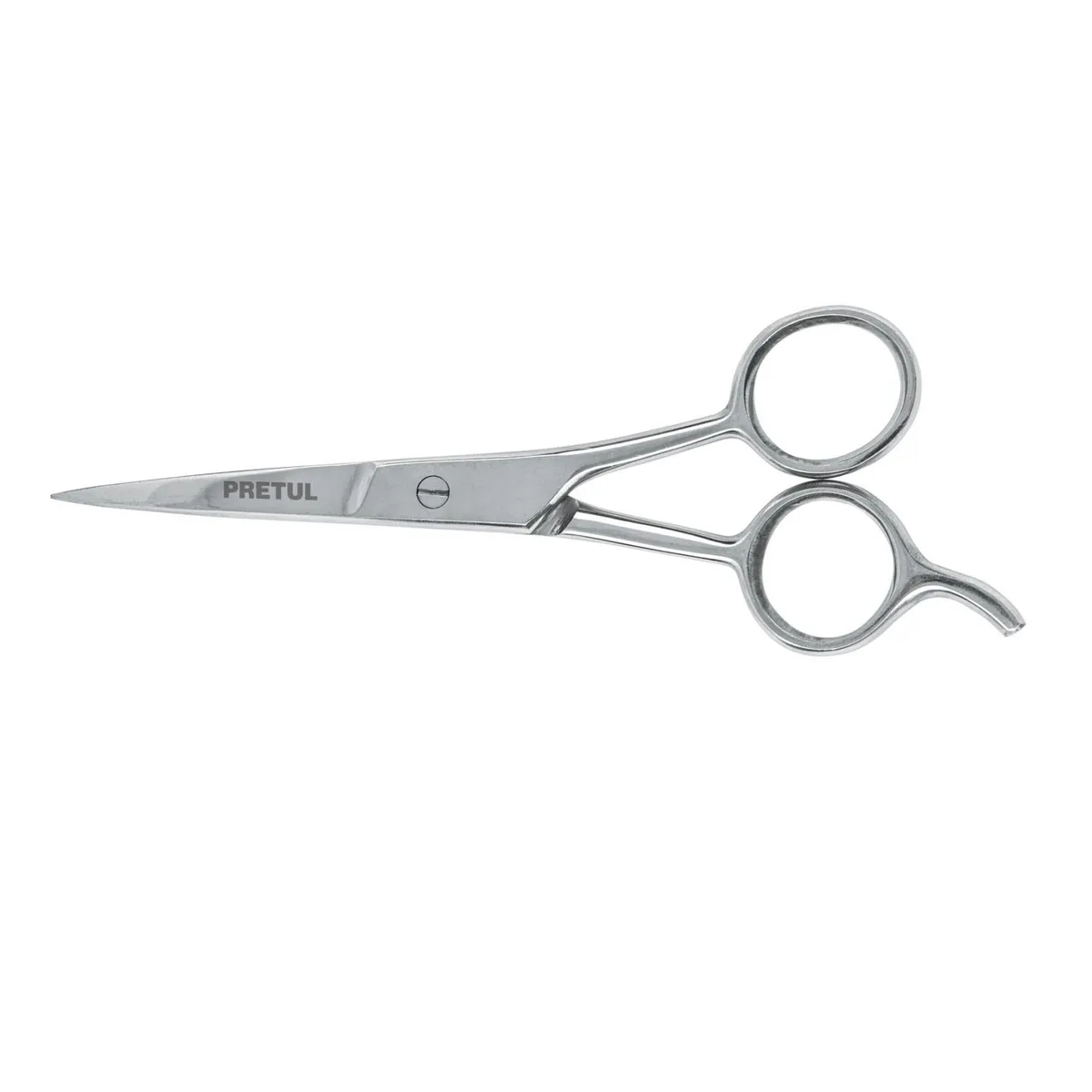 PRETUL - Tijera 5-12 acero inox con gancho para estilista PRETUL