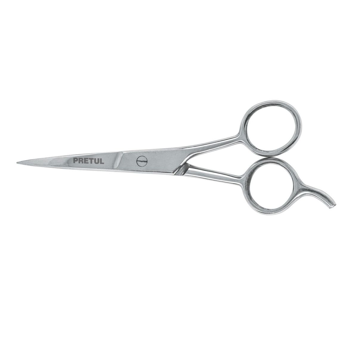 PRETUL - Tijera 5-12 acero inox con gancho para estilista PRETUL